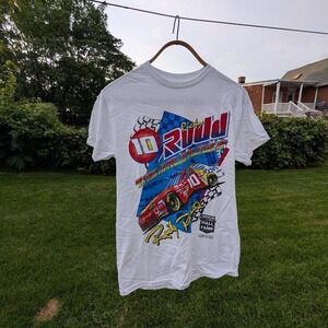 NASCAR Ricky Rudd Hall of Fame Class of 2025 White Graphic T-Shirt Mens Small